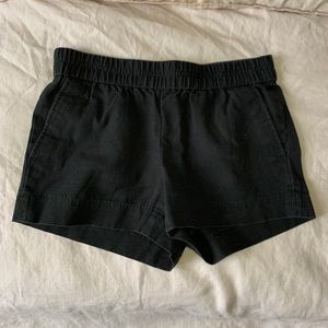 Black Canvas Shorts